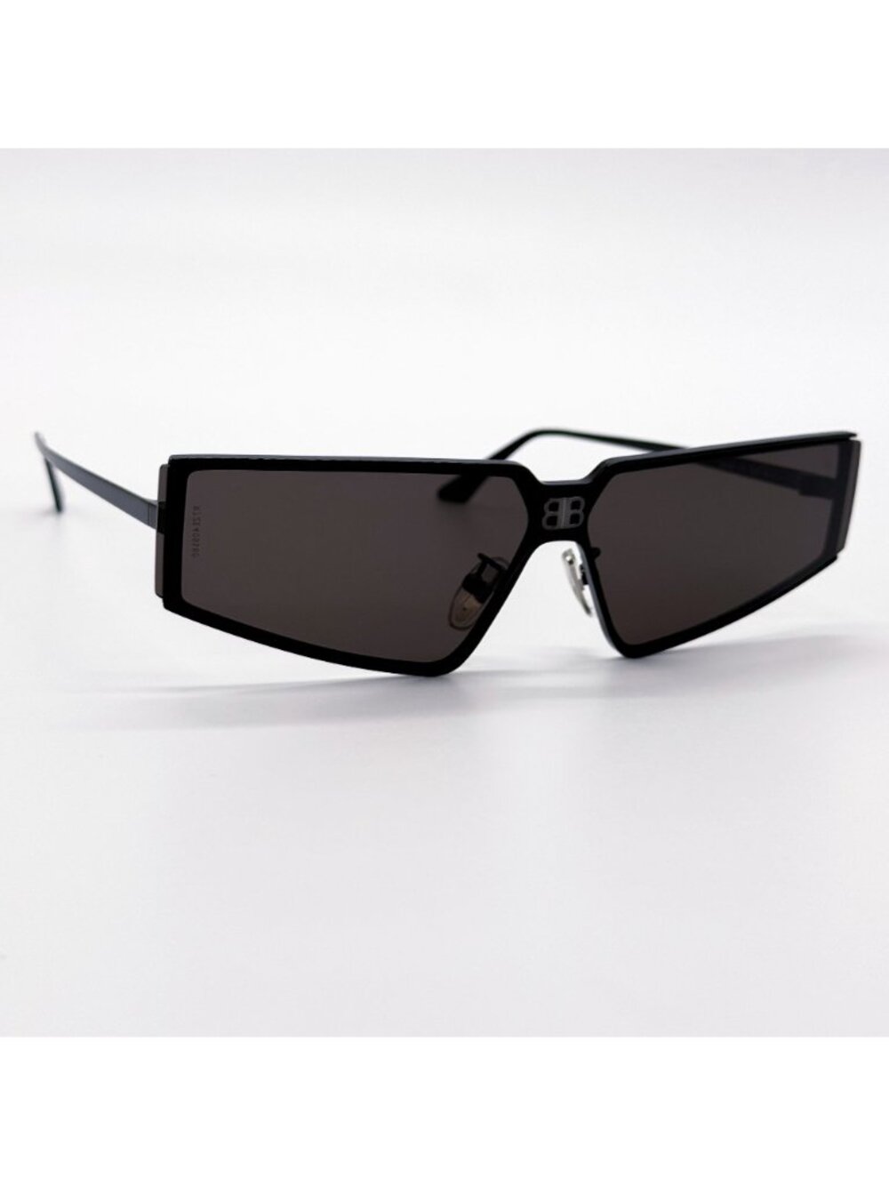 NEW BALENCIAGA BB0192S 001 SUNGLASSES BLACK SHIELD UNISEX EYEWEAR BALENCIAGA - Picture 6 of 11